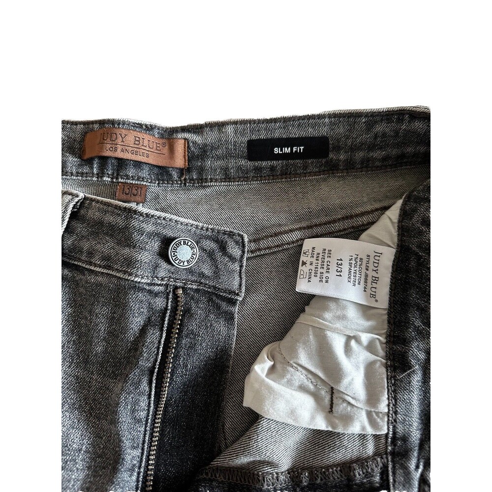 Judy Blue Jeans Womens 13/31 Skinny Fit High‎ Rise Black Denim Style JB8883